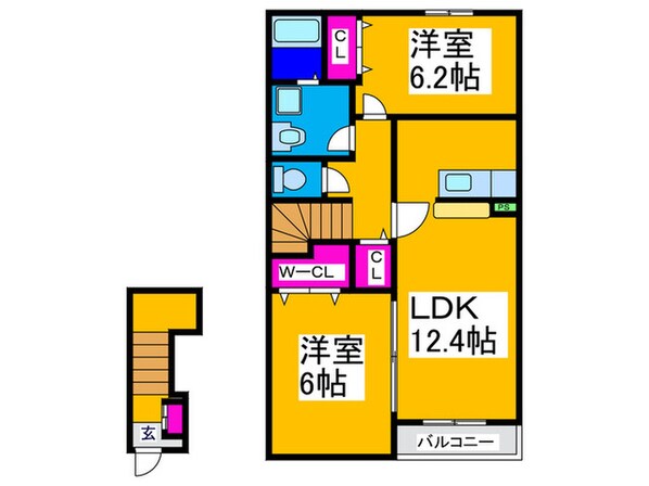 アルカンシエルⅠの物件間取画像